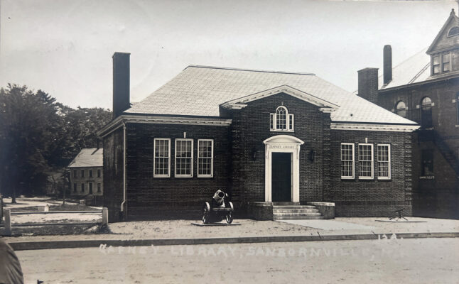 Postcard of the Gafney Library (1931)